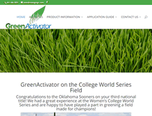 Tablet Screenshot of greenactivator.com